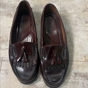G.H. Bass Weejuns Jackie Tassels Women's 9M Burgundy Leather Slip-On Loafers